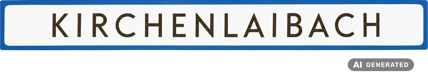 Rekonstruktion des Kirchenlaibach-Schildes: 1980er-Jahre